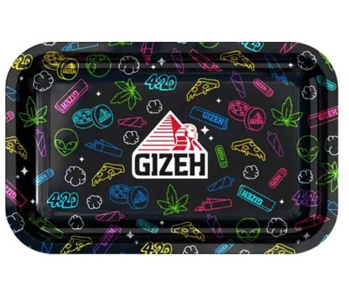 Gizeh Rolling Tray Δίσκος Comic Edition Μαύρο - Small (27x17cm) - Τιμή: 10,70€