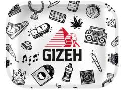 Gizeh Rolling Tray Δίσκος Comic Edition Λευκό - Mini (18x14cm)