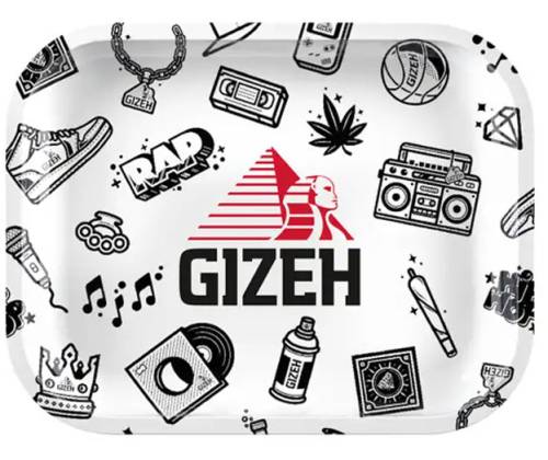 Gizeh Rolling Tray Δίσκος Comic Edition Λευκό - Mini (18x14cm) - Τιμή: 6,70€
