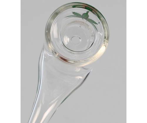 Πίπα Γυάλινη Pipe Hemp με Καμπυλωτό Επιστόμιο - 10cm - Τιμή: 4,90€