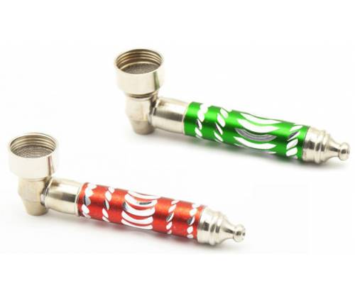 Μεταλλική Πίπα Διάφορα Χρώματα - 8.5cm - Τιμή: 1,90€