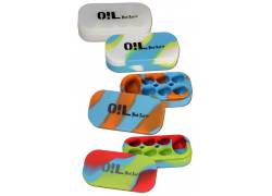 Θήκη Σιλικόνης Black Leaf Oil Jar με 7 Θέσεις Αποθήκευσης - 6x4ml & 1x10ml