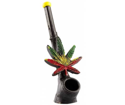 Πίπα Amsterdam | Rasta Leaf Pipe - 13cm - Τιμή: 13,90€