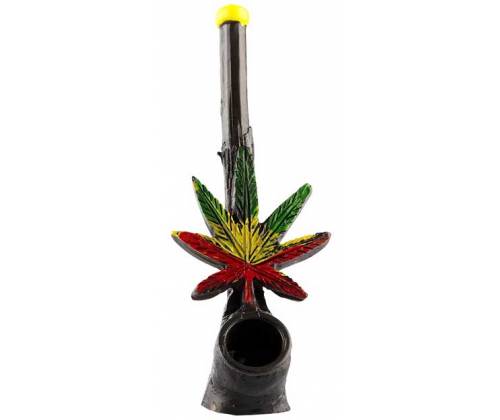 Πίπα Amsterdam | Rasta Leaf Pipe - 13cm - Τιμή: 13,90€