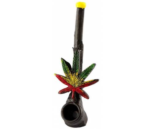 Πίπα Amsterdam | Rasta Leaf Pipe - 13cm - Τιμή: 13,90€