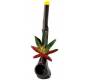 Πίπα Amsterdam | Rasta Leaf Pipe - 13cm - Τιμή: 13,90€