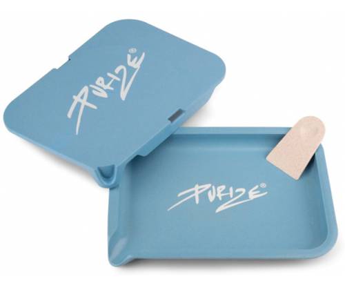 Purize Rolling Tray Kit Δίσκος Blue με Καπάκι - Small (20x15cm) - Τιμή: 14,50€