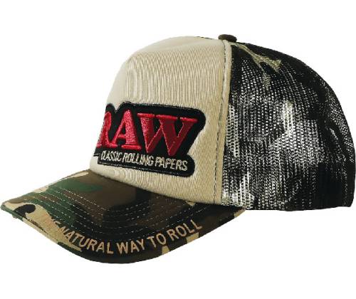 RAW Hat Camo and Beige Trucker (Net) with Poker - One Size - Price: 8,50€