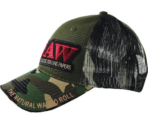 RAW Hat Καπέλο Camo Trucker (Δίχτυ) με Poker - One Size - Τιμή: 8,50€
