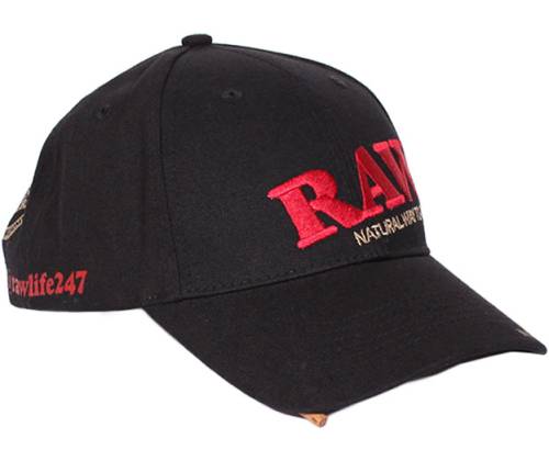 RAW Hat Καπέλο Μαύρο-Κόκκικο με Poker - One Size - Τιμή: 8,50€
