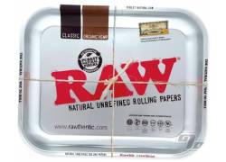 Raw Rolling Tray Δίσκος Metallic Silver Medium (27x33cm)