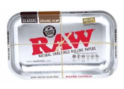 Raw Rolling Tray Δίσκος Small Metal Silver (17x27cm)