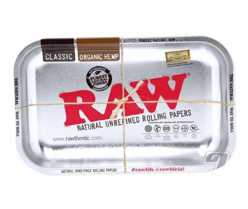 Raw Rolling Tray Δίσκος Small Metal Silver (17x27cm) - Τιμή: 8,90€
