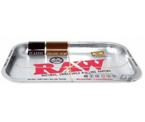 Raw Rolling Tray Δίσκος Small Metal Silver (17x27cm) - Τιμή: 8,90€