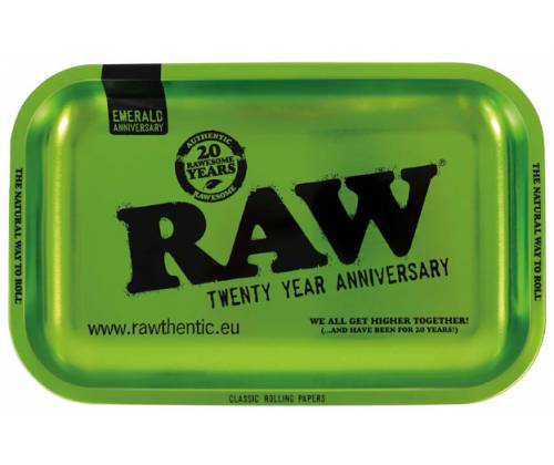 Raw Rolling Tray Δίσκος Small Green Emerald Anniversary (17x27cm) - Τιμή: 7,50€