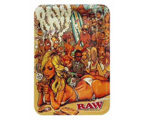 Raw Rolling Tray Tray Mini Summer Beach (12x18cm) -  Price: 6,90€