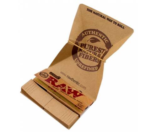 RAW Artesano Χαρτάκια Classic - Ακατέργαστο - 1¼ με Τζιβάνες και Δισκάκι - Τιμή: 1,70€