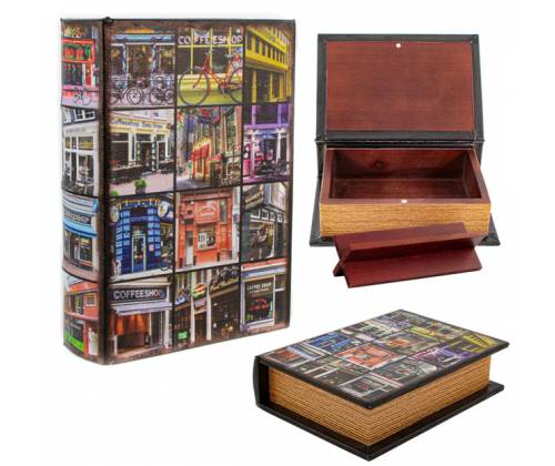 Kavatza - Book Storage Box «Coffeeshop» Small (18x13cm) -  Price: 18,50€