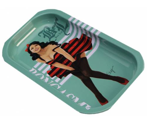 Μεταλλικός Rolling Tray Δίσκος Bongasmus Mini (21x11cm) - Τιμή: 6,20€