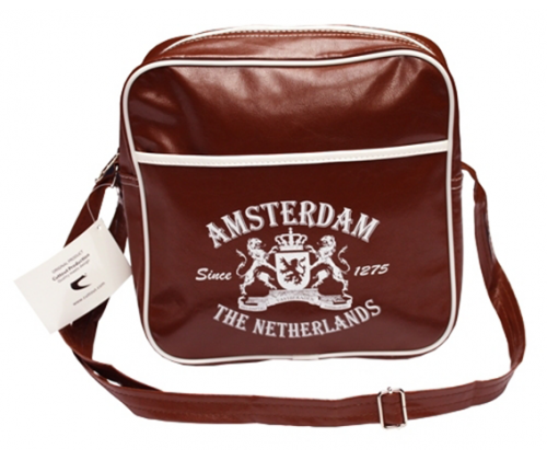 Τσάντα Retro Amsterdam Μικρή - Καφέ - Τιμή: 11,90€
