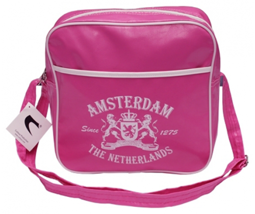 Τσάντα Retro Amsterdam Μικρή - Ροζ - Τιμή: 11,90€