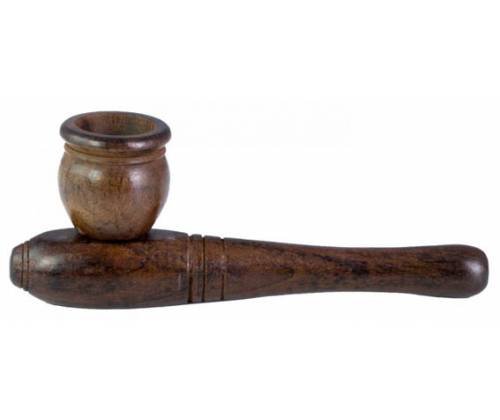 Ξύλινη Πίπα Hemp Καφέ - 10cm - Τιμή: 3,90€