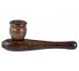 Ξύλινη Πίπα Hemp Καφέ - 10cm - Τιμή: 3,90€