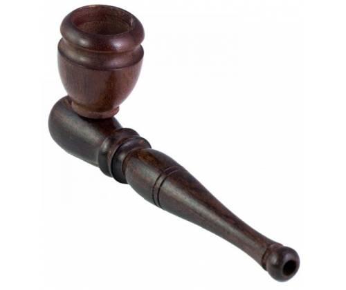Ξύλινη Πίπα Hemp Καφέ - 12cm - Τιμή: 4,20€