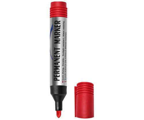 Καβάτζα Κουτί Ασφαλείας Ανεξίτηλος Μαρκαδόρος - Κόκκινο - Τιμή: 4,80€