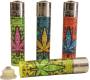 Clipper Lighter with Screw Base "Color Leaf" - Stash Can - Price: 11,90€