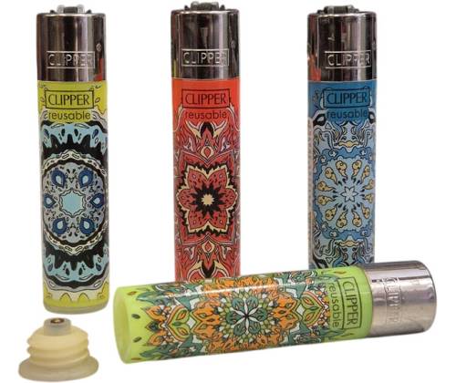 Clipper Lighter with Screw Base "Mandala" - Stash Can - Price: 11,90€