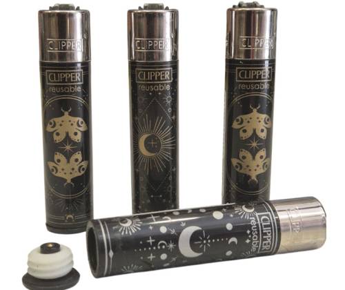 Clipper Lighter with Screw Base "Night" - Safety Stash - Price: 11,90€