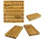 RAW Bambo BackFlip Rolling Tray Wooden Box - STRIPED -  Price: 34,50€