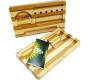 RAW Bambo BackFlip Rolling Tray Wooden Box - STRIPED -  Price: 34,50€