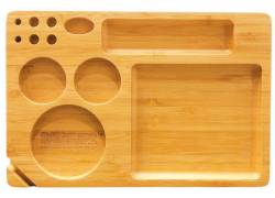 Bamboo Rolling Tray Buddies - Ξύλινος Δίσκος 13 in1  (23x15.5cm)