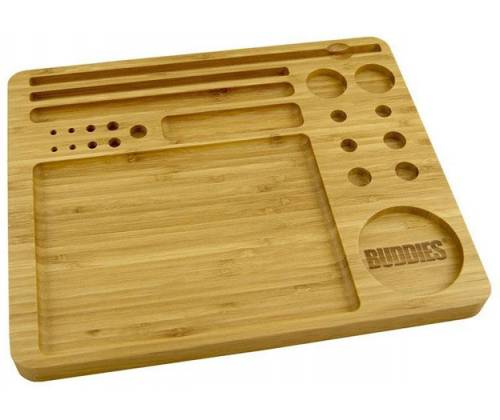 Bamboo Rolling Tray Buddies – Ξύλινος Δίσκος 23 in 1 (30x25cm) - Τιμή: 27,90€