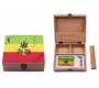 Ξύλινο Κουτί Αποθήκευσης 420 Rasta 19x17x7cm & Σταχτοδοχείο και Πιπάκι - Τιμή: 19,70€