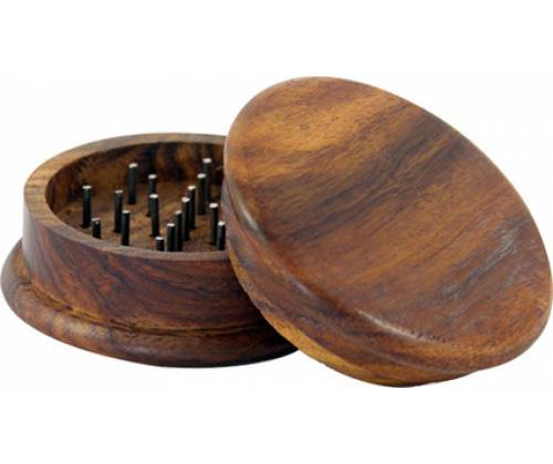 Grinder Τρίφτης Ξύλινος Σκούρο Καφέ 53mm - 2 Parts - Τιμή: 6,50€