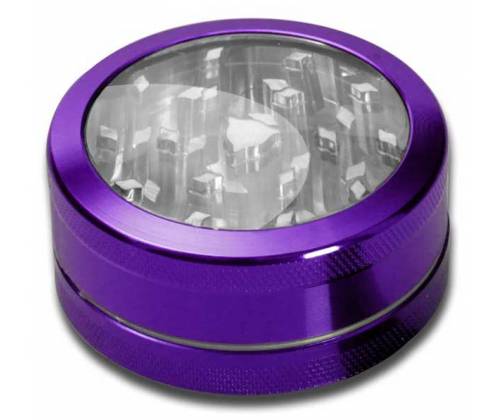 Clear Top Grinder Τρίφτης Με με Διάφανο Καπάκι 50mm Μωβ - 2 parts - Τιμή: 6,90€
