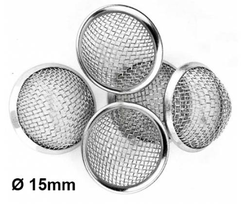 Σίτες Pipe Screens με Μεταλλικό Στεφάνι 15mm - 5τμχ - Τιμή: 2,90€