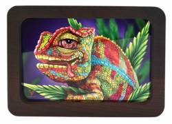V-Syndicate Rolling Tray Ξύλινος Δίσκος Chameleon 3D - Small (20x14cm)
