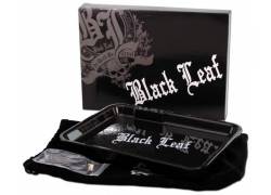 Black Leaf Rolling Tray Δίσκος LED - Μαύρο (28x21cm)