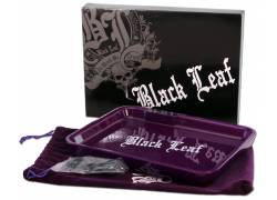 Black Leaf Rolling Tray Δίσκος LED - Μωβ (28x21cm)