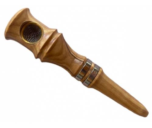 Handmade Wooden Hemp Pipe from Olive Wood - Magnetic Closure 12cm -  Price: 43,00€