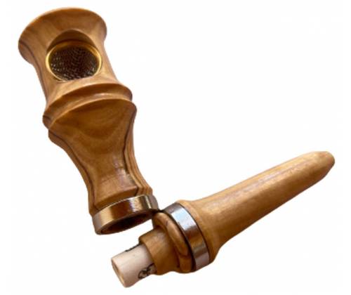 Handmade Wooden Hemp Pipe from Olive Wood - Magnetic Closure 12cm -  Price: 43,00€