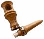 Handmade Wooden Hemp Pipe from Olive Wood - Magnetic Closure 12cm -  Price: 43,00€