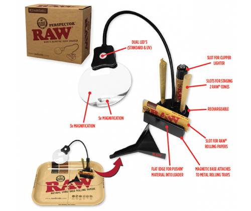 Raw Perspector - Φωτιστικό LED με Μεγεθυντικό Φακό και Μαγνητική Βάση - Τιμή: 29,90€