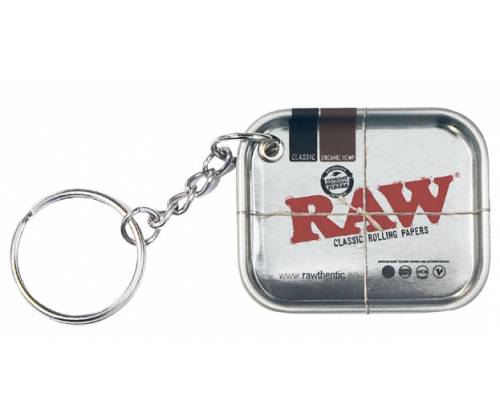 Raw Keychain Miniature Tray Μεταλλικό Μπρελόκ Ασημί (Silver) 4.5x3.5cm - Τιμή: 2,50€