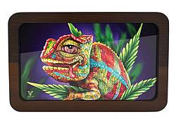 V-Syndicate Rolling Tray Ξύλινος Δίσκος Chameleon 3D - Medium (30x18cm)