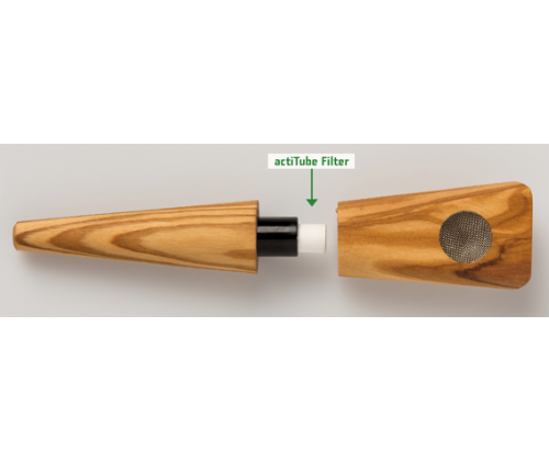Ξύλινη Πίπα actiTube Olive Wood (Ξύλο Ελιάς) - Τιμή: 36,90€